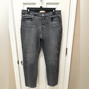 7 FOR ALL MAN KIND luxe vintage button fly Josefina gray jeans size 30